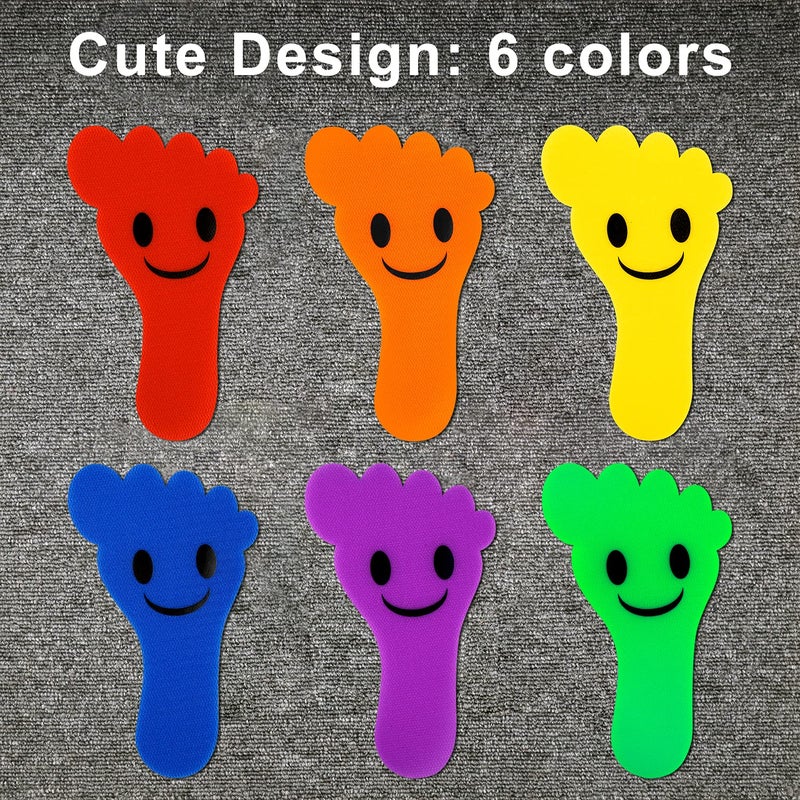 IKAYAS 48 Pcs Carpet Circles Carpet Spot Markers Carpet Dots Floor Markers for Classroom, Carpet Marker Spots Classroom Carpet Spots, 6 Colors - Image 2